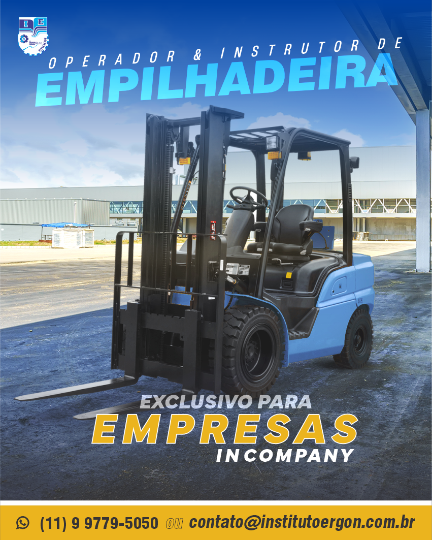 Reciclagem para operador de empilhadeira para empresas conforme NR-11 - Capacitação de equipes logísticas in company.